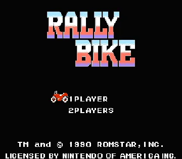 Rally Bike (USA) screen shot title